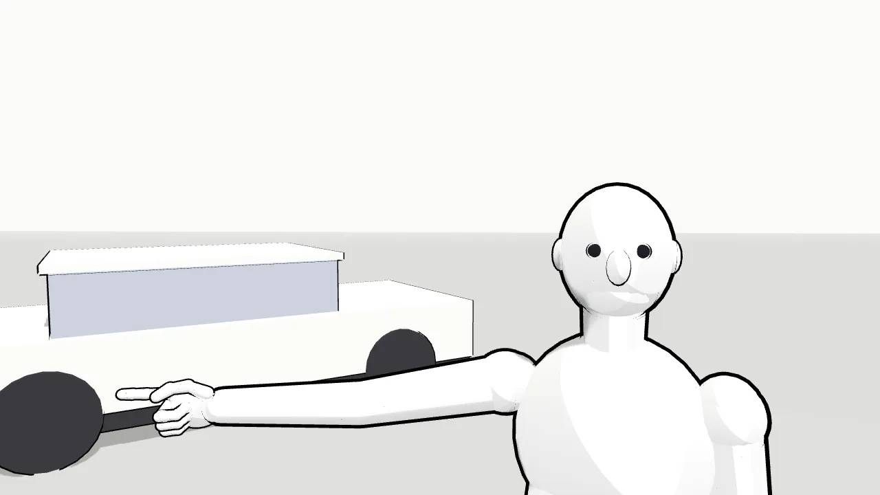 Vlog hero layout blocked out with mannequins